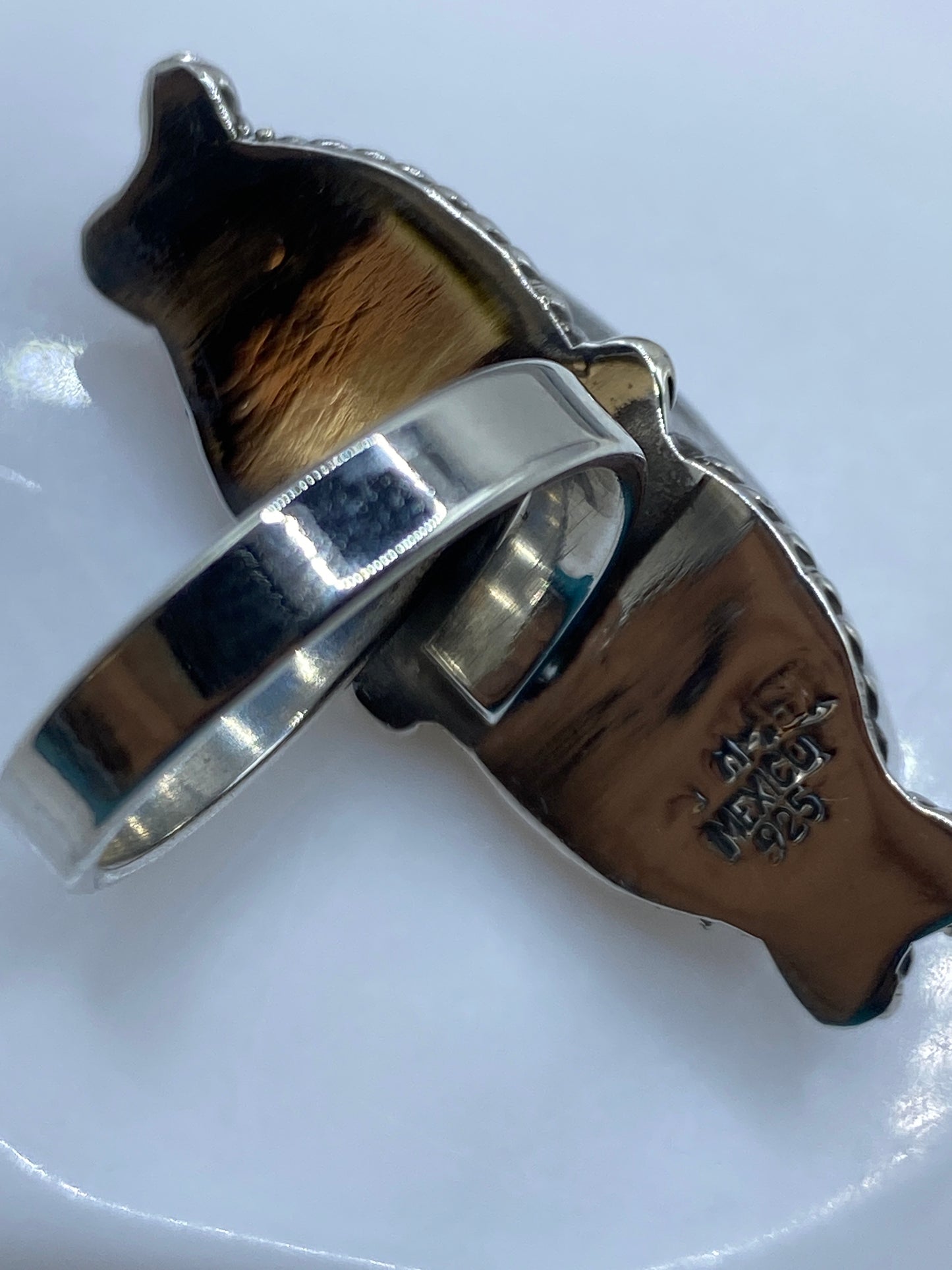 Anillo de Plata Ajustable con Piedra — Taxco .925 — foto 5