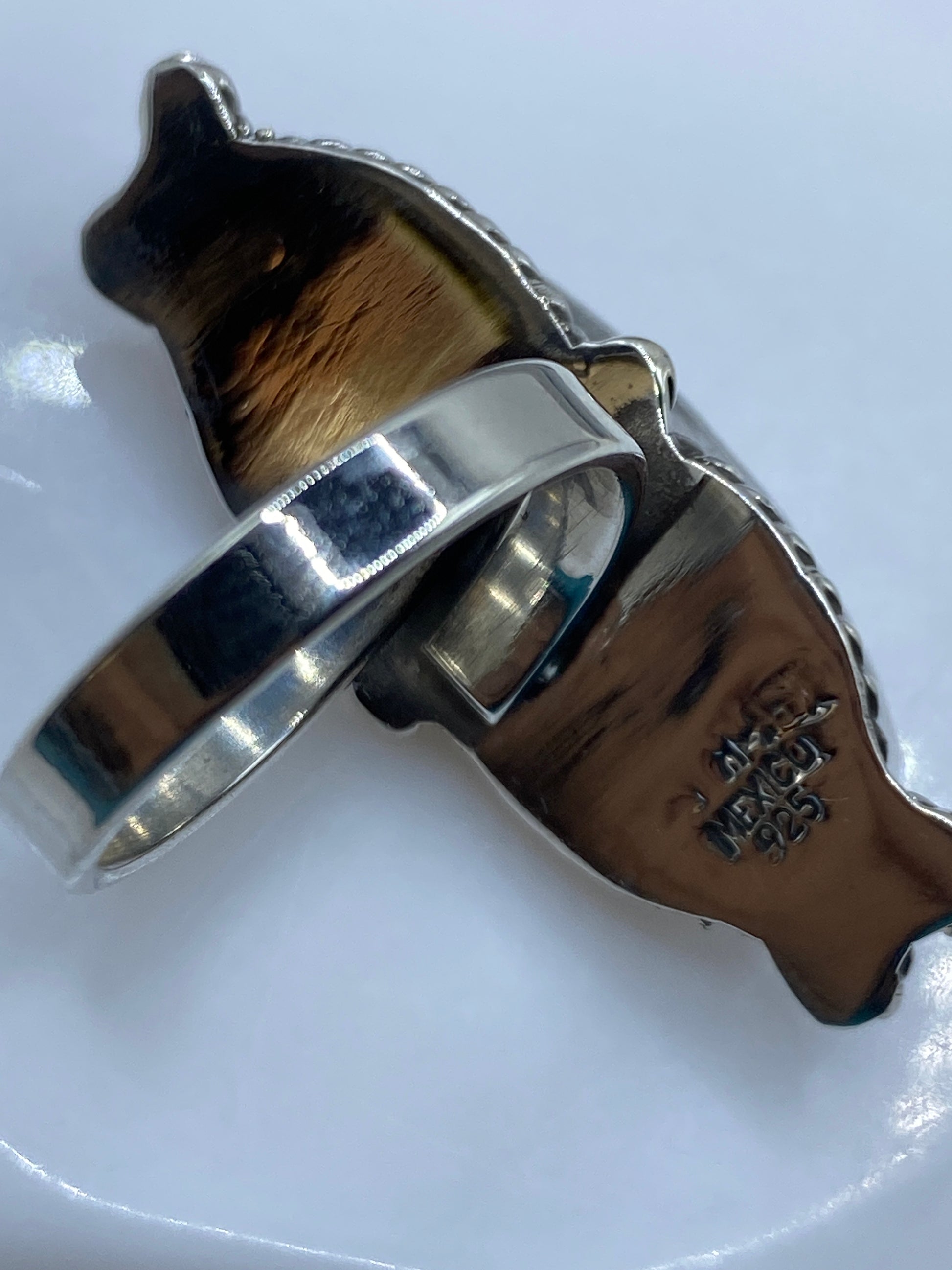 Anillo de Plata Ajustable con Piedra — Taxco .925 — foto 5