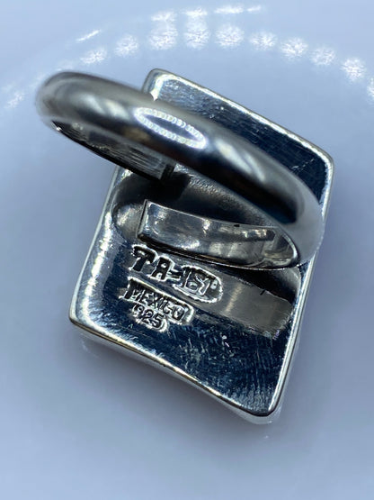 Anillo Plata Ajustable con Piedra Azul — Taxco .925 — foto 5