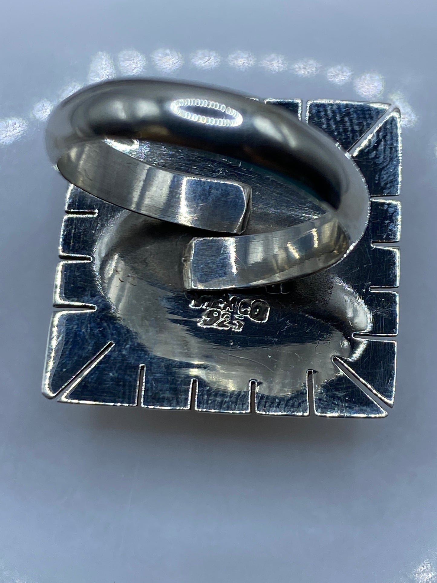 Anillo Ajustable Plata con Piedra — Taxco .925 — foto 5