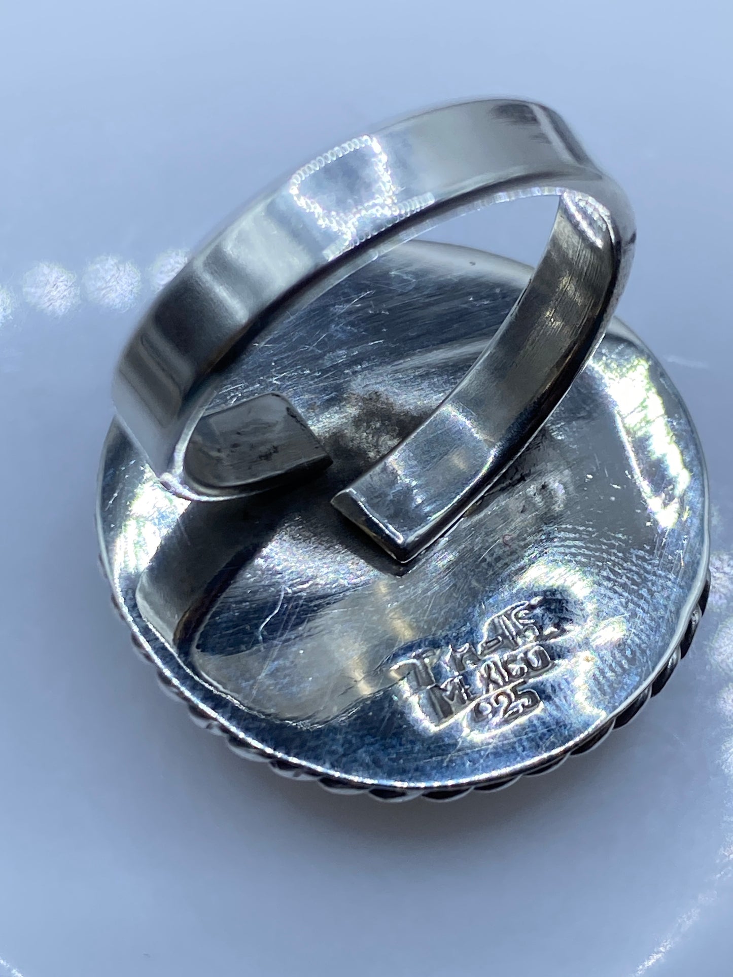 Anillo de Plata Ajustable con Perla — Taxco .925 — foto 5