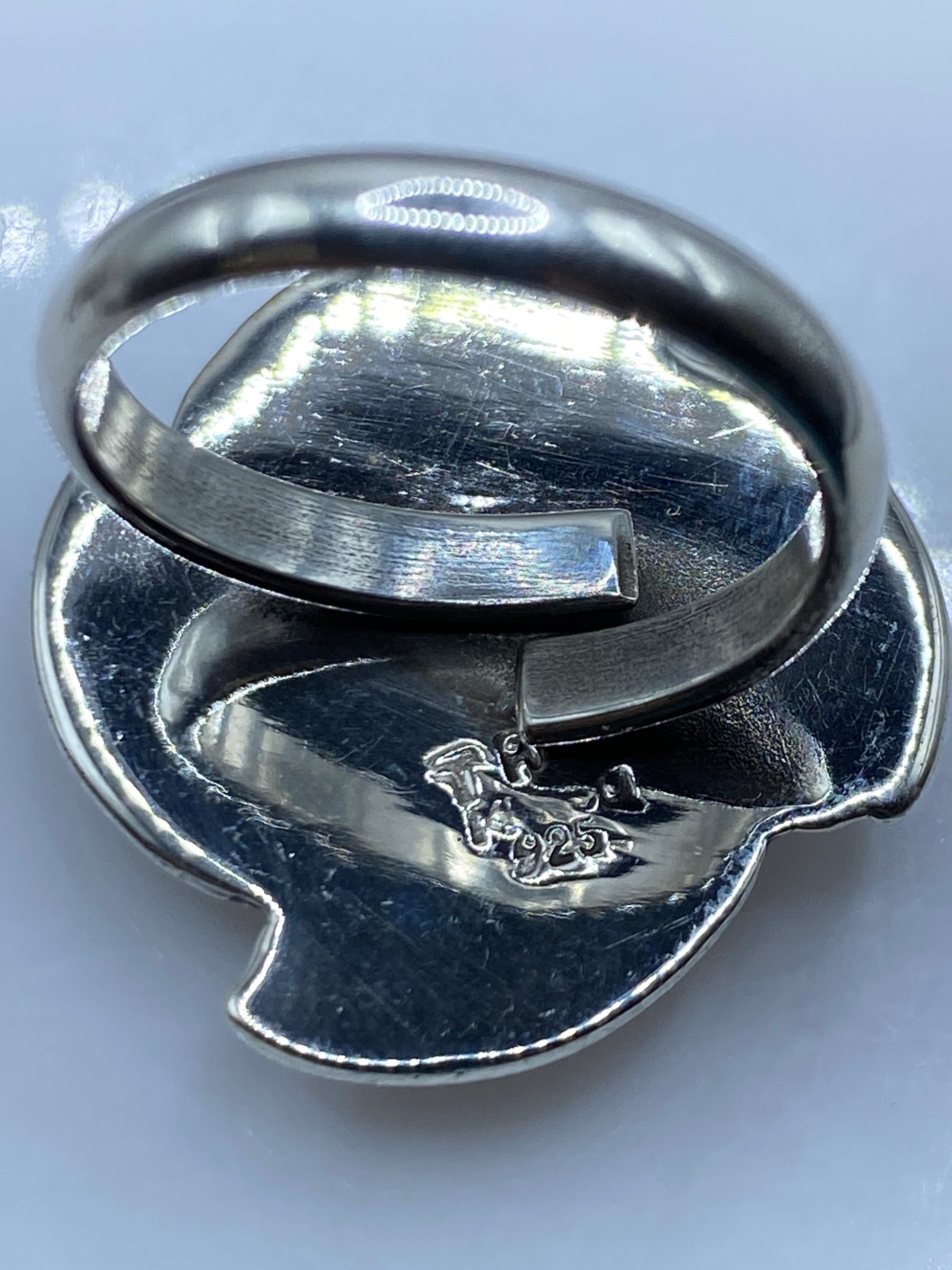 Anillo de Plata Ajustable con Piedra — Taxco .925 — foto 5