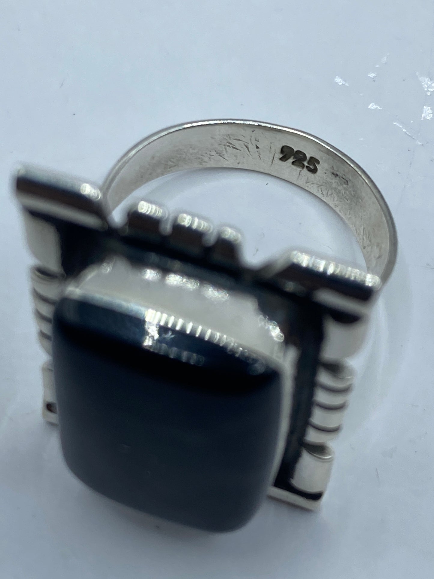 Anillo Plata Onix Negro Ajustable — Taxco .925 — foto 6