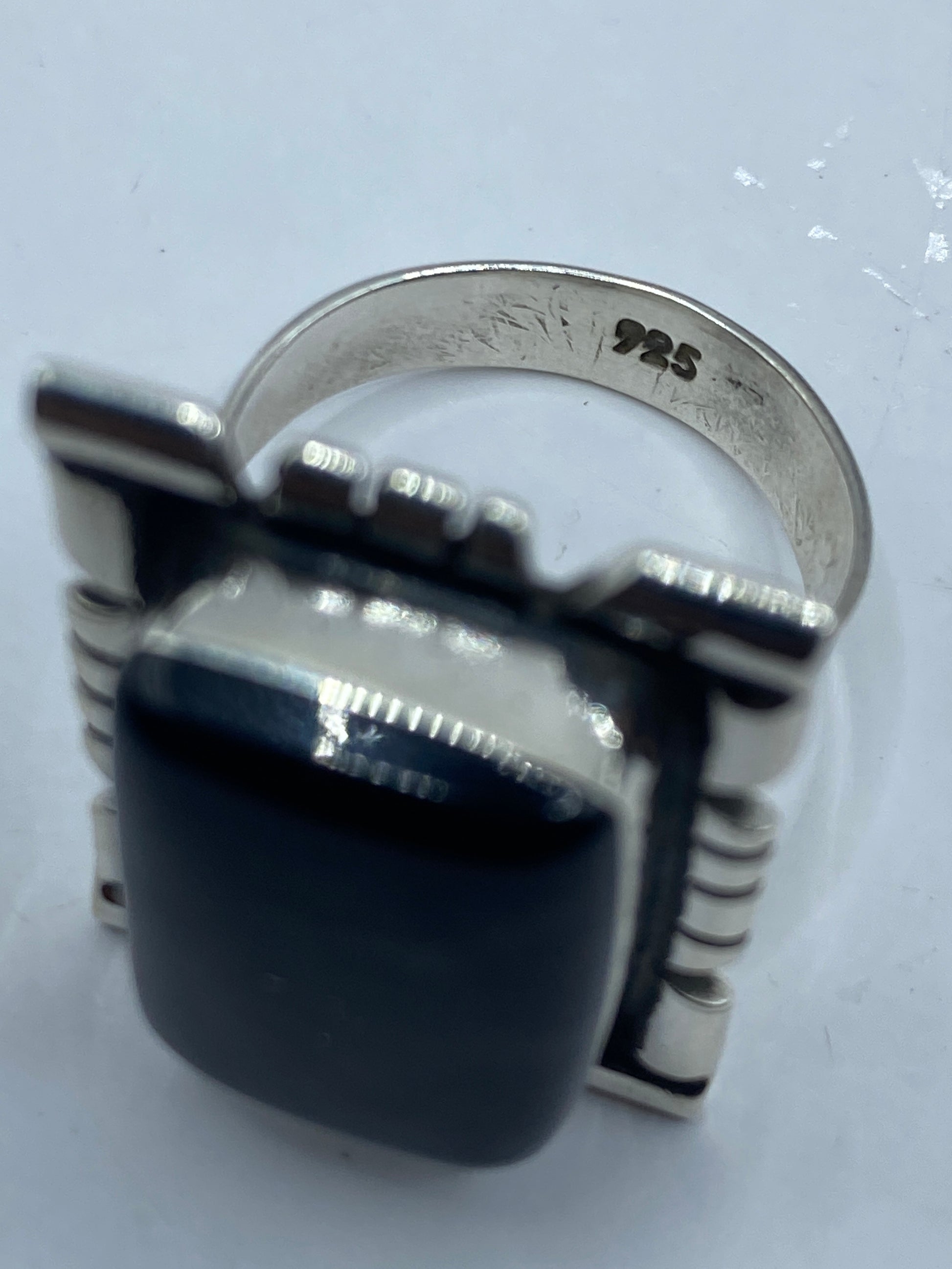 Anillo Plata Onix Negro Ajustable — Taxco .925 — foto 6