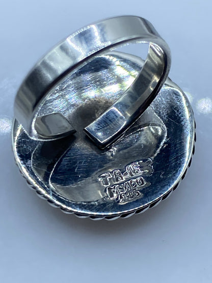 Anillo Plata Malaquita Verde Ajustable — Taxco .925 — foto 5