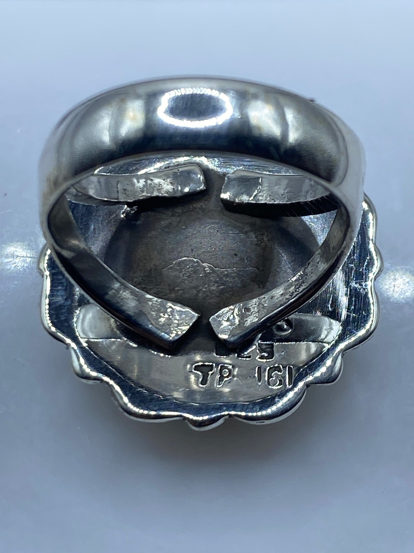 Anillo Turquesa Arco de Plata .925 — Taxco Hecho a Medida — foto 5