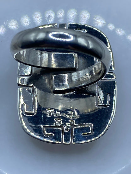 Anillo de Plata Ajustable con Coral Roja — Taxco .925 — foto 5