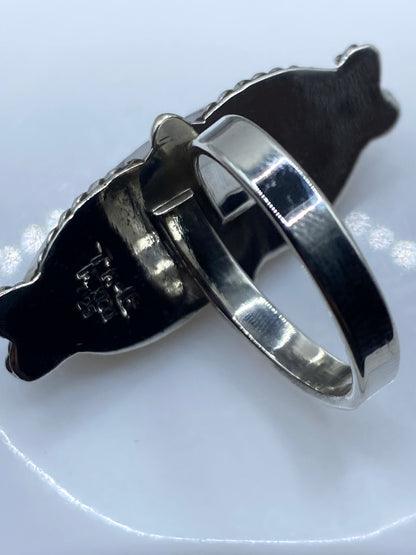 Anillo de Plata .925 Ajustable con Piedra Cafe — Taxco — foto 5
