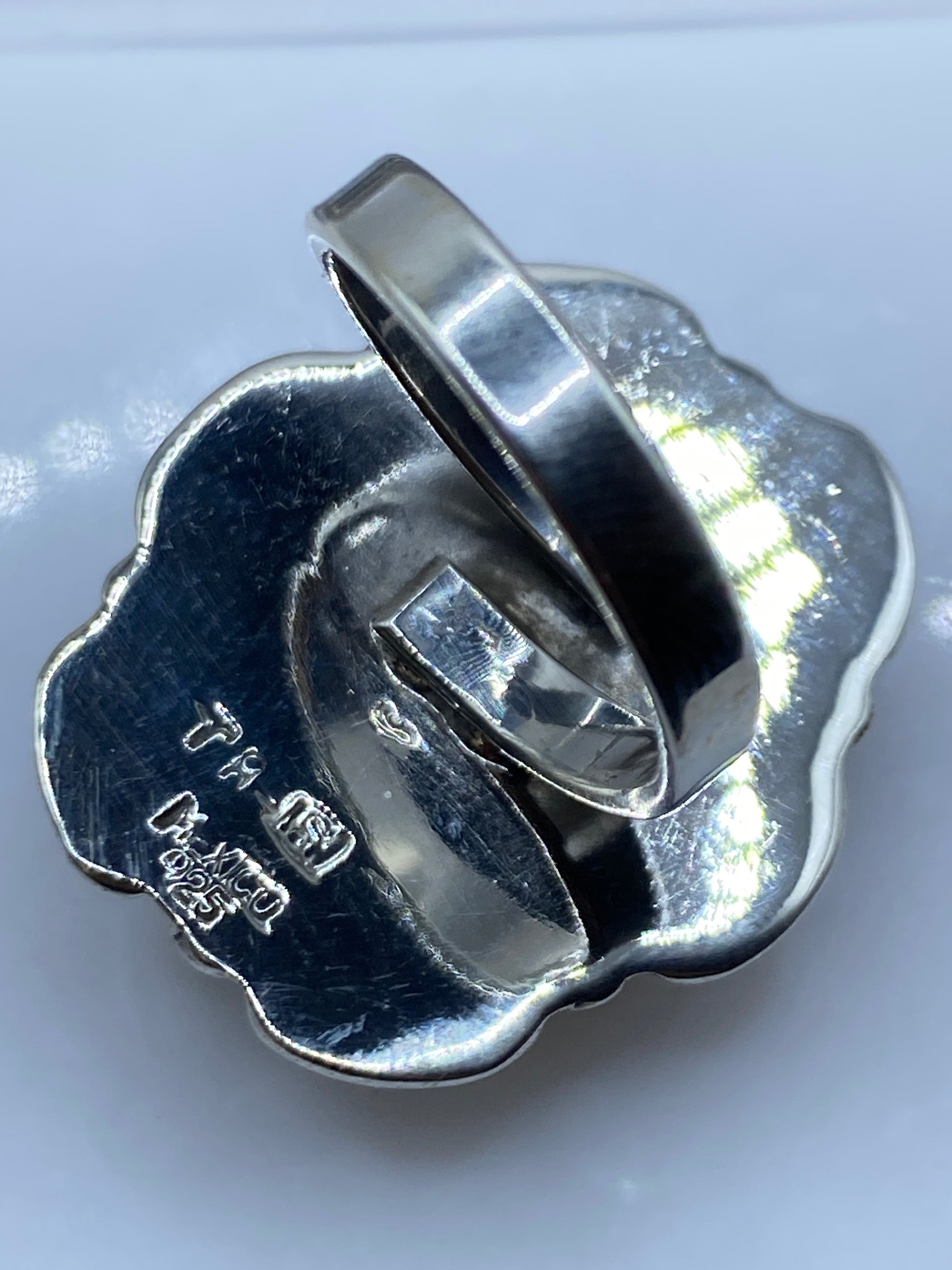Anillo Plata Vintage Ónix Engastado — Taxco .925 — foto 5