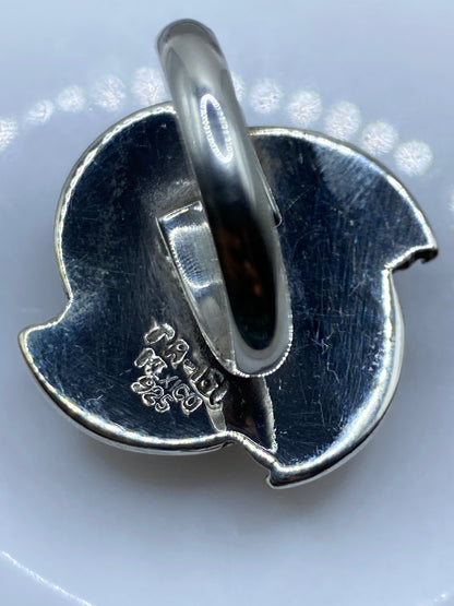 Anillo Ónix Ajustable Plata .925 — Taxco Art-Déco — foto 5