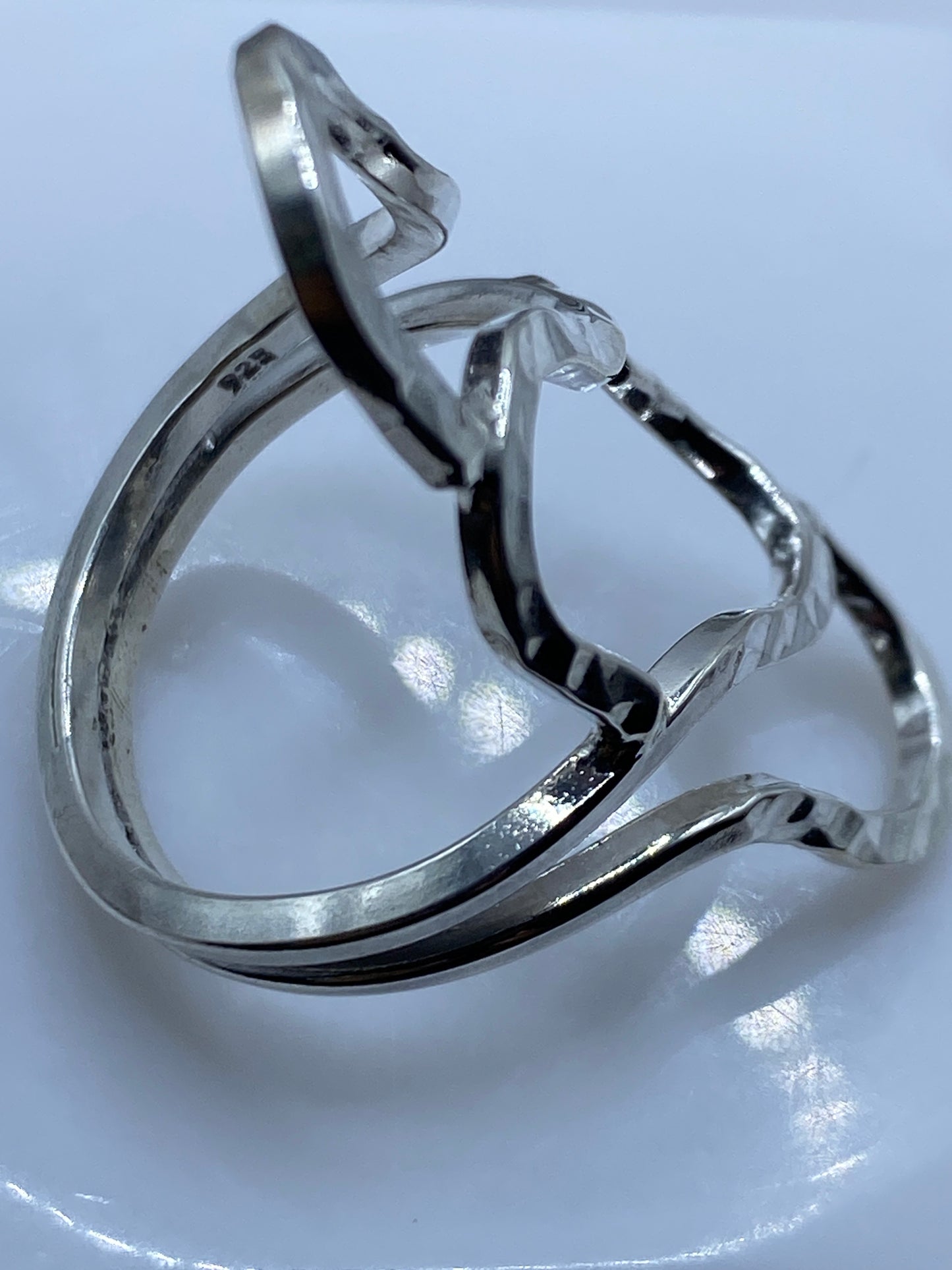 Anillo de Plata Repujado Fluido — Taxco .925 — foto 5