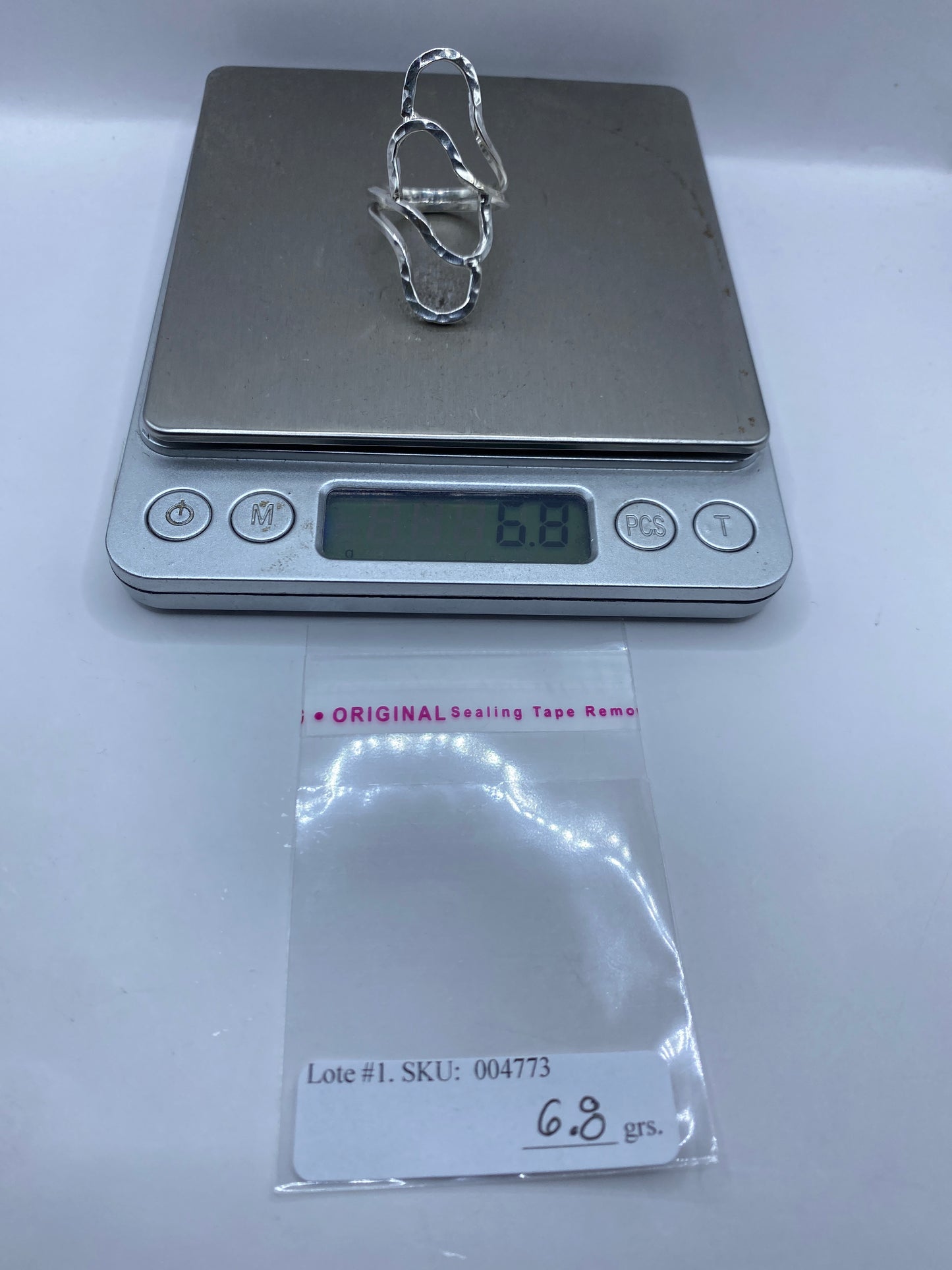 Anillo de Plata Repujado Fluido — Taxco .925 — foto 6