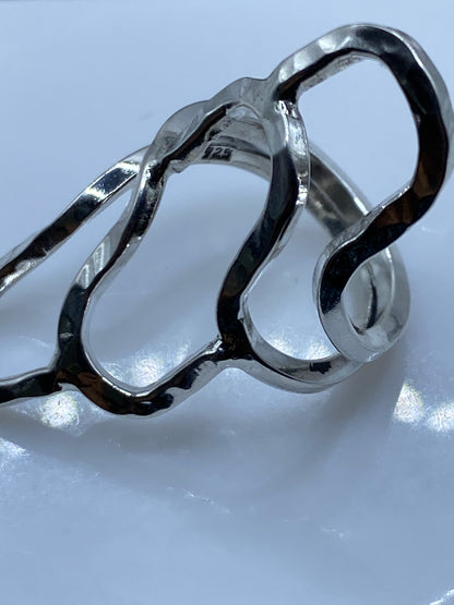 Anillo de Plata Repujado Ondulante — Taxco .925 — foto 5
