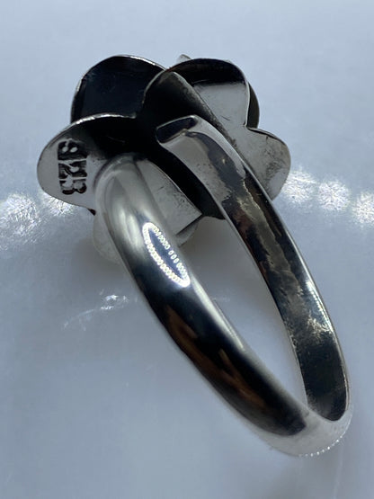 Anillo Floral de Plata Ajustable — Taxco .925 — foto 5