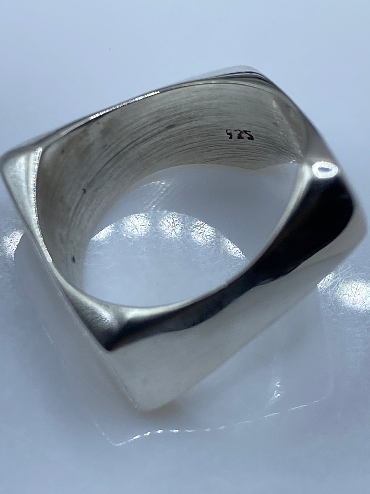 Anillo de Plata Cartoneado Geométrico — Taxco .925 — foto 5