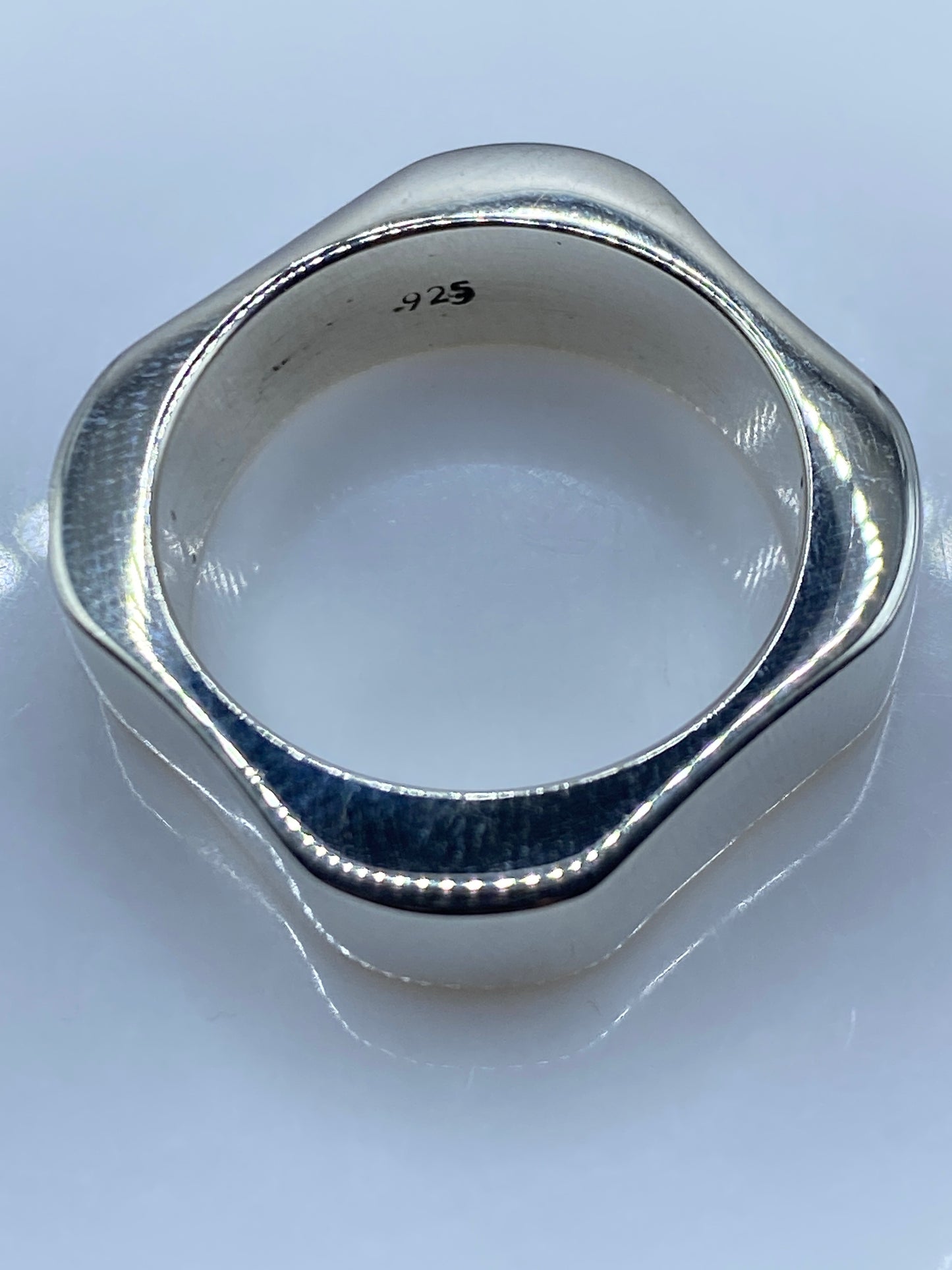 Anillo de Plata Cartoneado Geométrico — Taxco .925 — foto 5