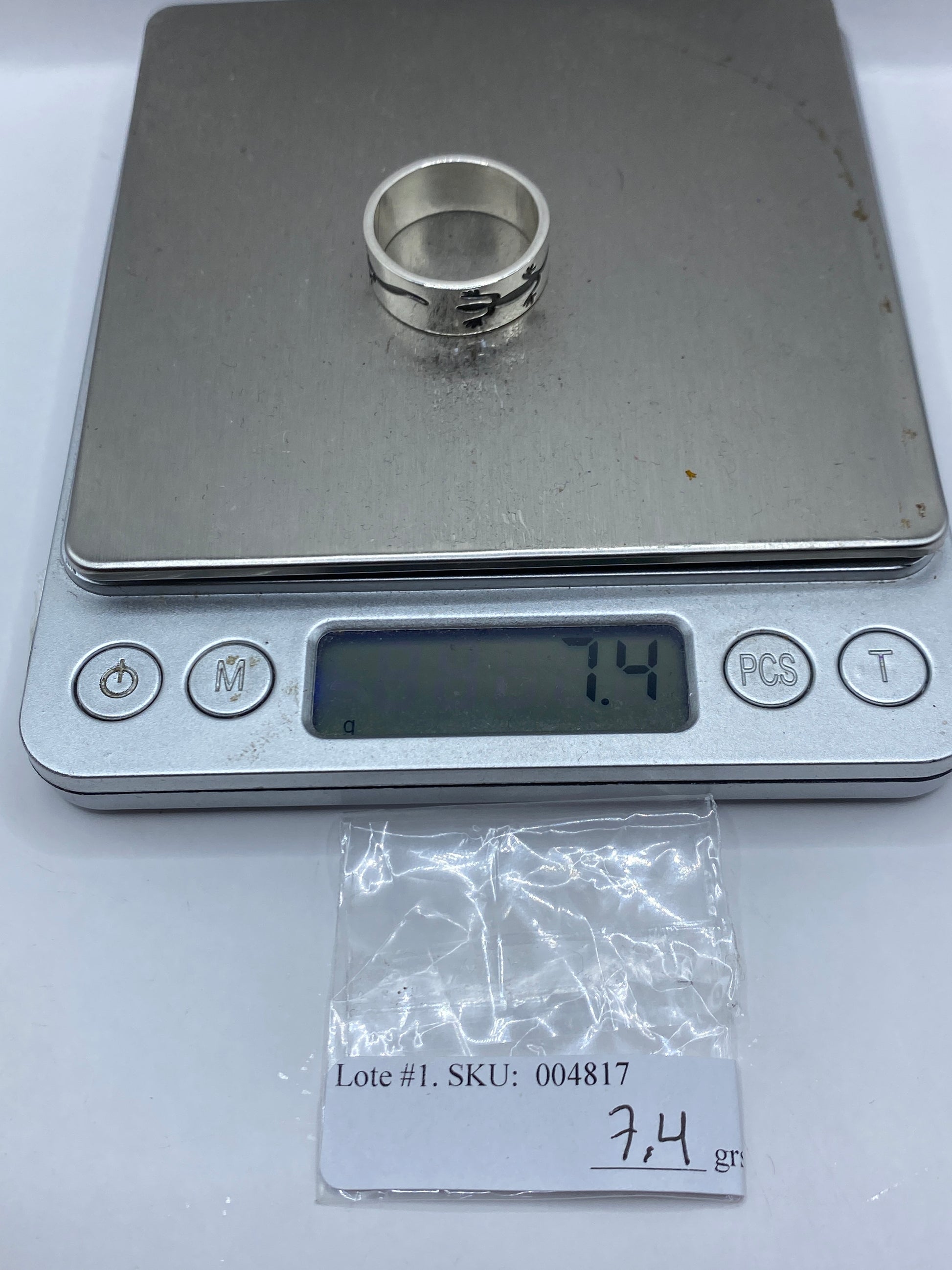 Anillo Plata Prehispánico Banda Ancha — Taxco .925 — foto 6