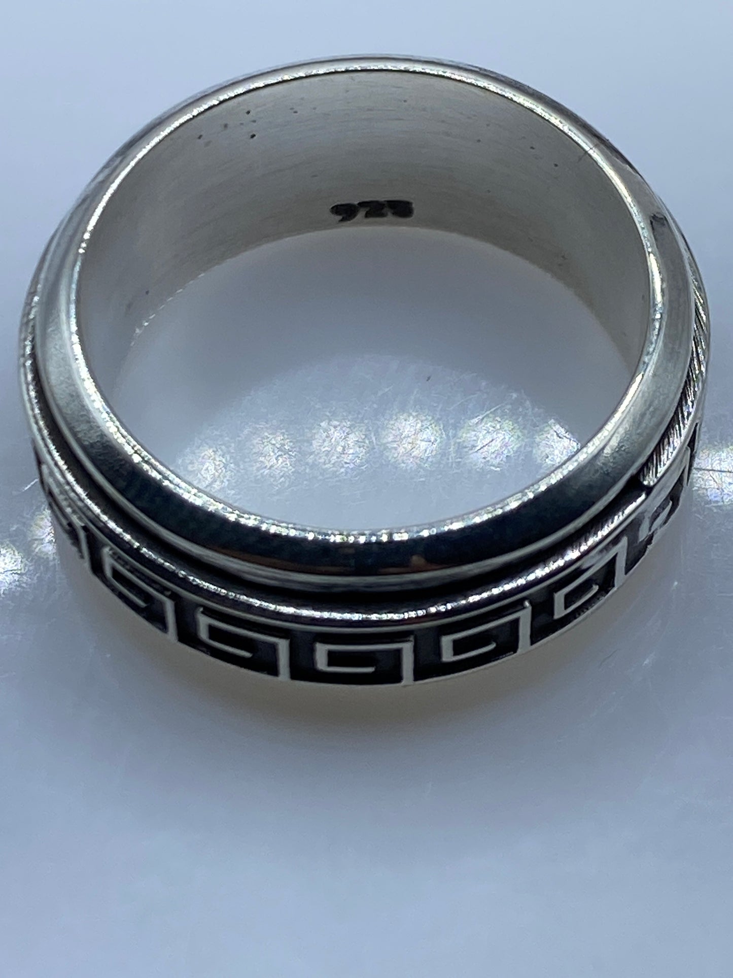 Anillo Plata .925 Patrón Griego — Taxco Unisex — foto 5
