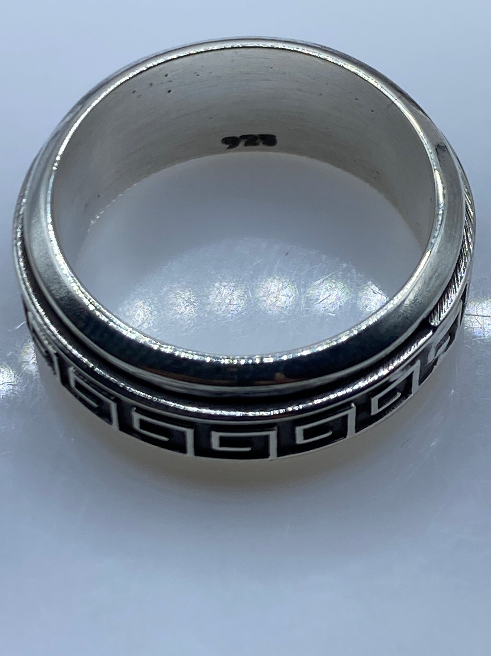 Anillo Plata .925 Patrón Griego — Taxco Unisex — foto 5