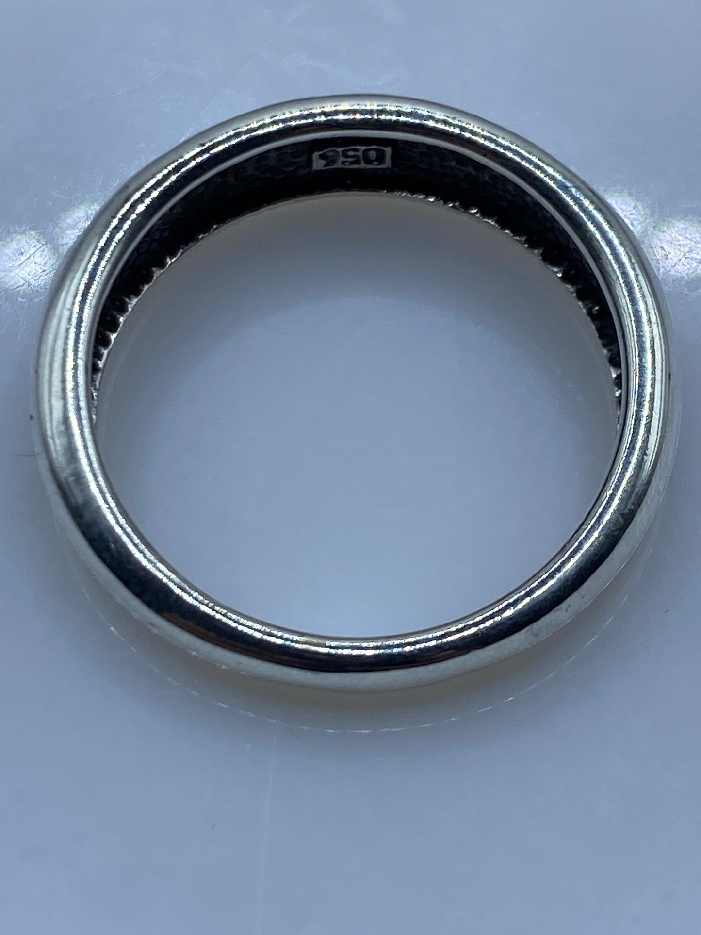 Anillo de Plata .950 con Ópalo de Fuego Azul — Taxco — foto 5