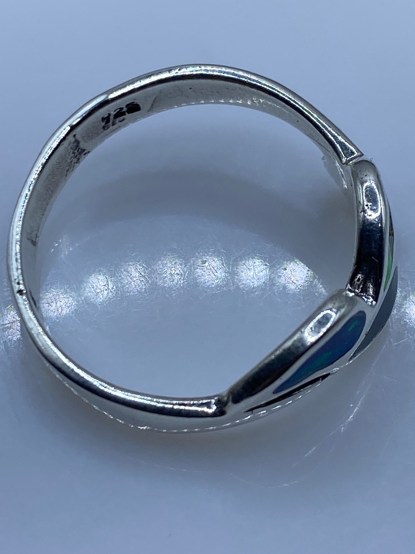 Anillo Plata Ópalo de Fuego Multicolor — Taxco .925 — foto 5
