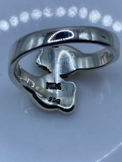 Anillo de Plata Ópalo de Fuego Verde — Taxco .950 — foto 5