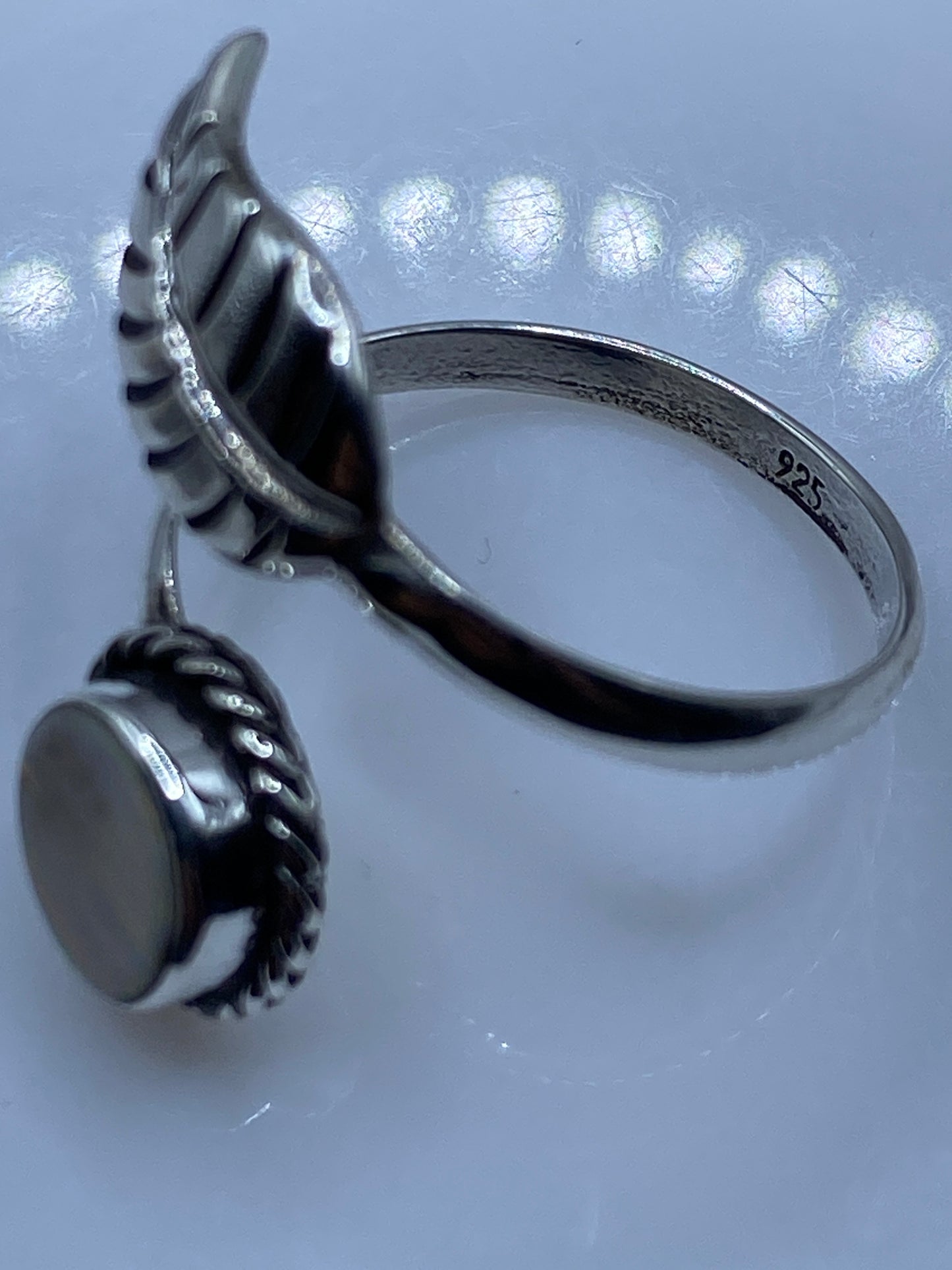 Anillo de Plata Ajustable con Ópalo de Fuego — Taxco .925 — foto 5
