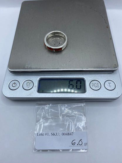 Anillo de Plata .950 con Ópalo de Fuego Naranja — foto 6