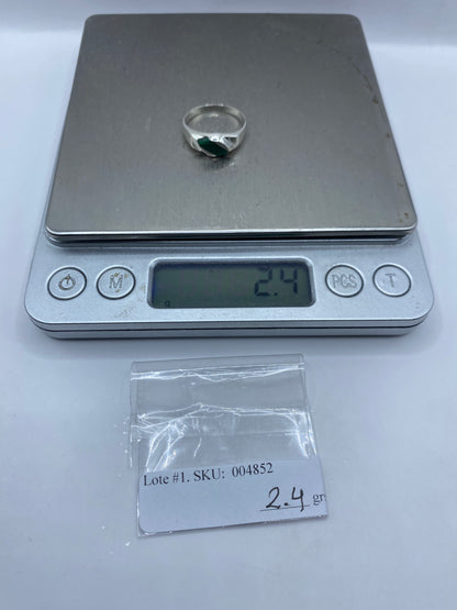 Anillo de Plata con Malaquita Verde — Taxco .925 — foto 6