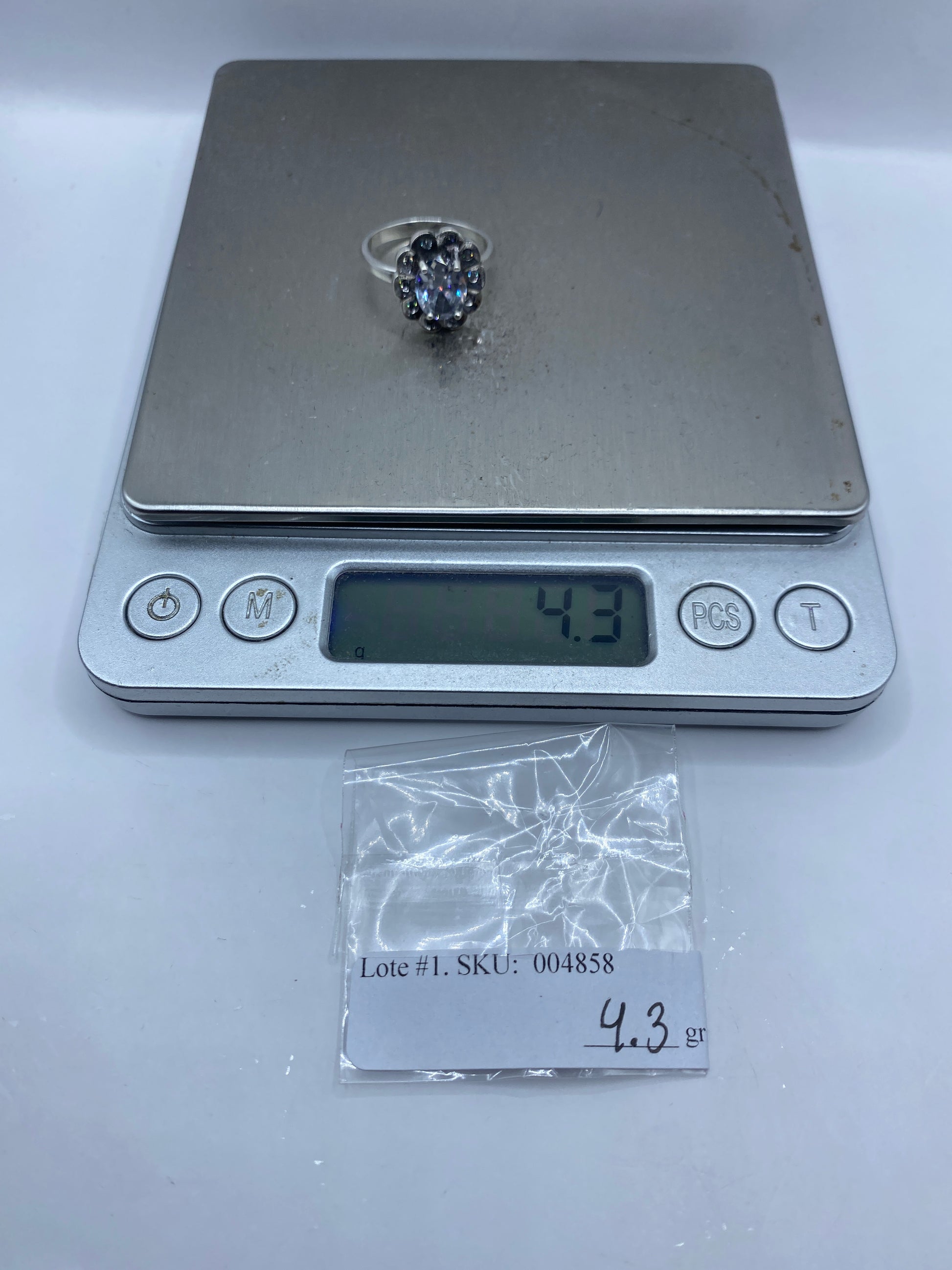 Anillo de Plata Solitario con Circonia — Taxco .925 — foto 6