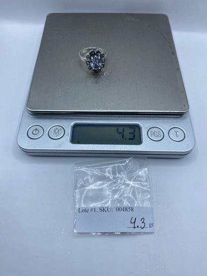 Anillo de Plata Solitario con Circonia — Taxco .925 — foto 6