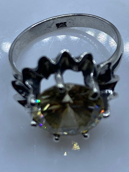 Anillo de Plata Circonia Amarillo — Taxco .925 — foto 5
