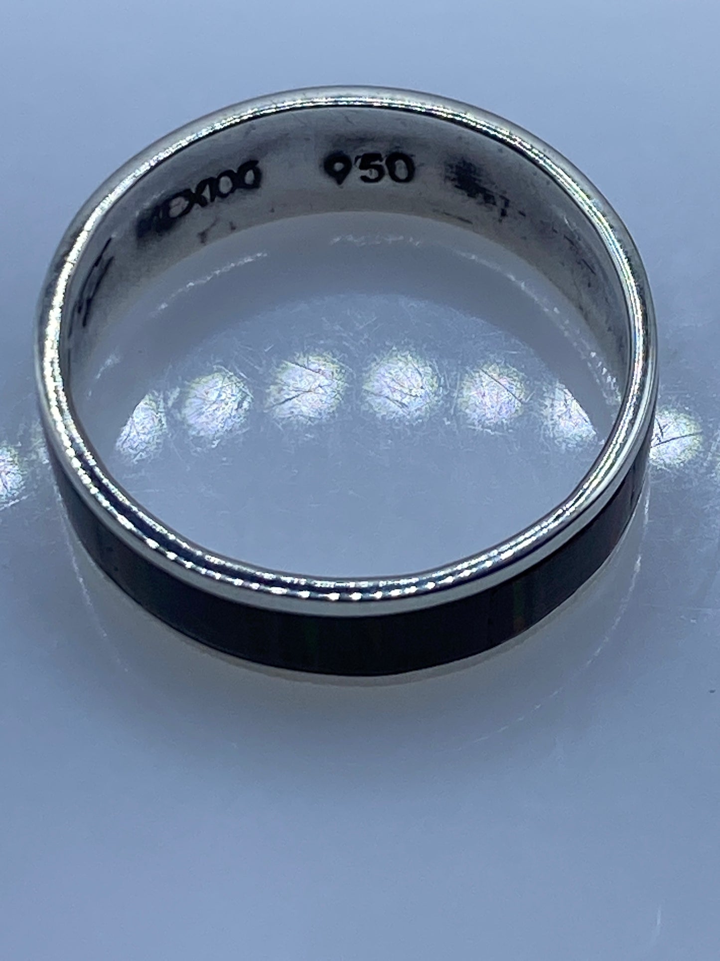 Anillo de Plata .950 Ópalo de Fuego Multicolor — Taxco — foto 5