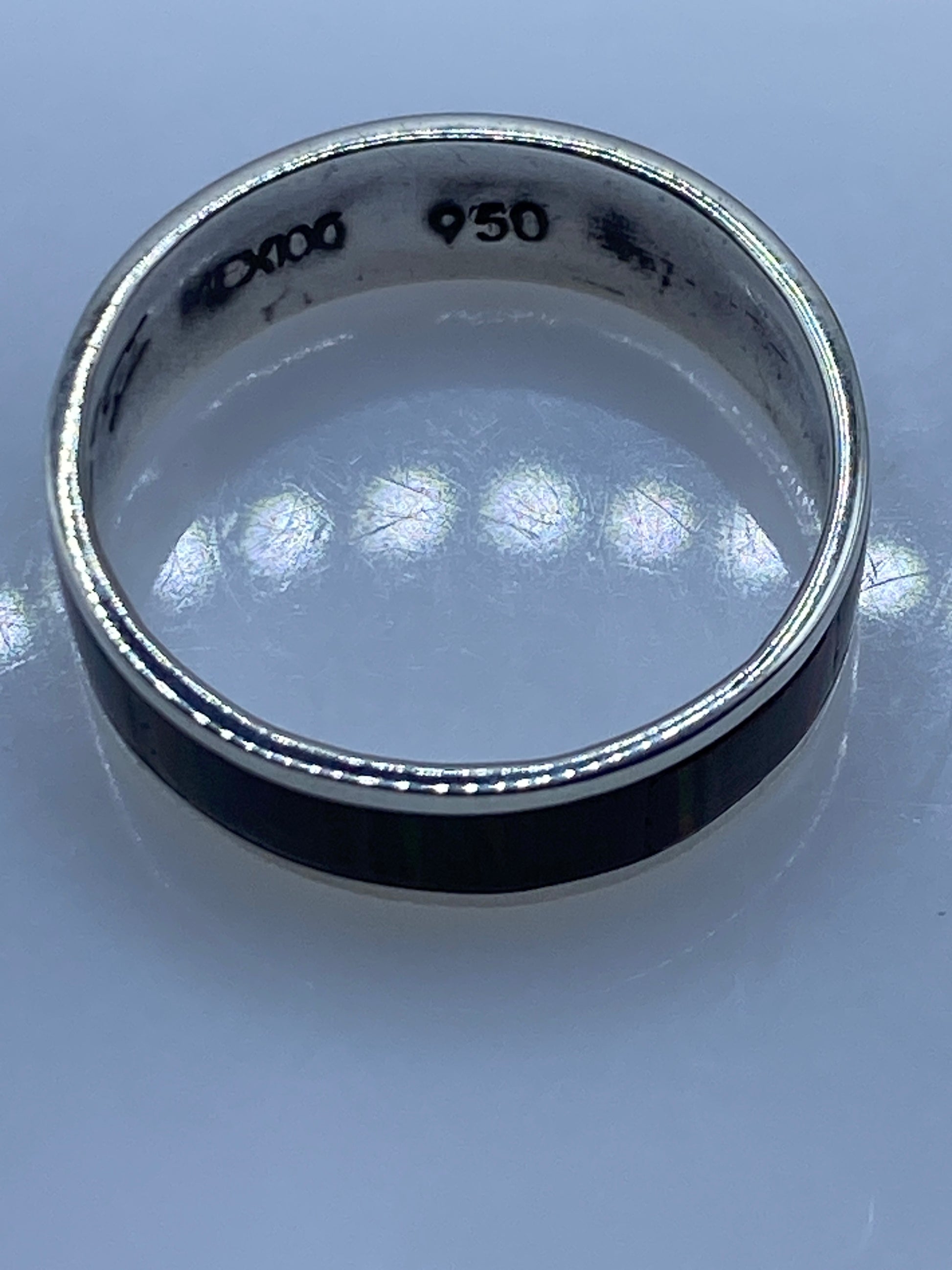 Anillo de Plata .950 Ópalo de Fuego Multicolor — Taxco — foto 5