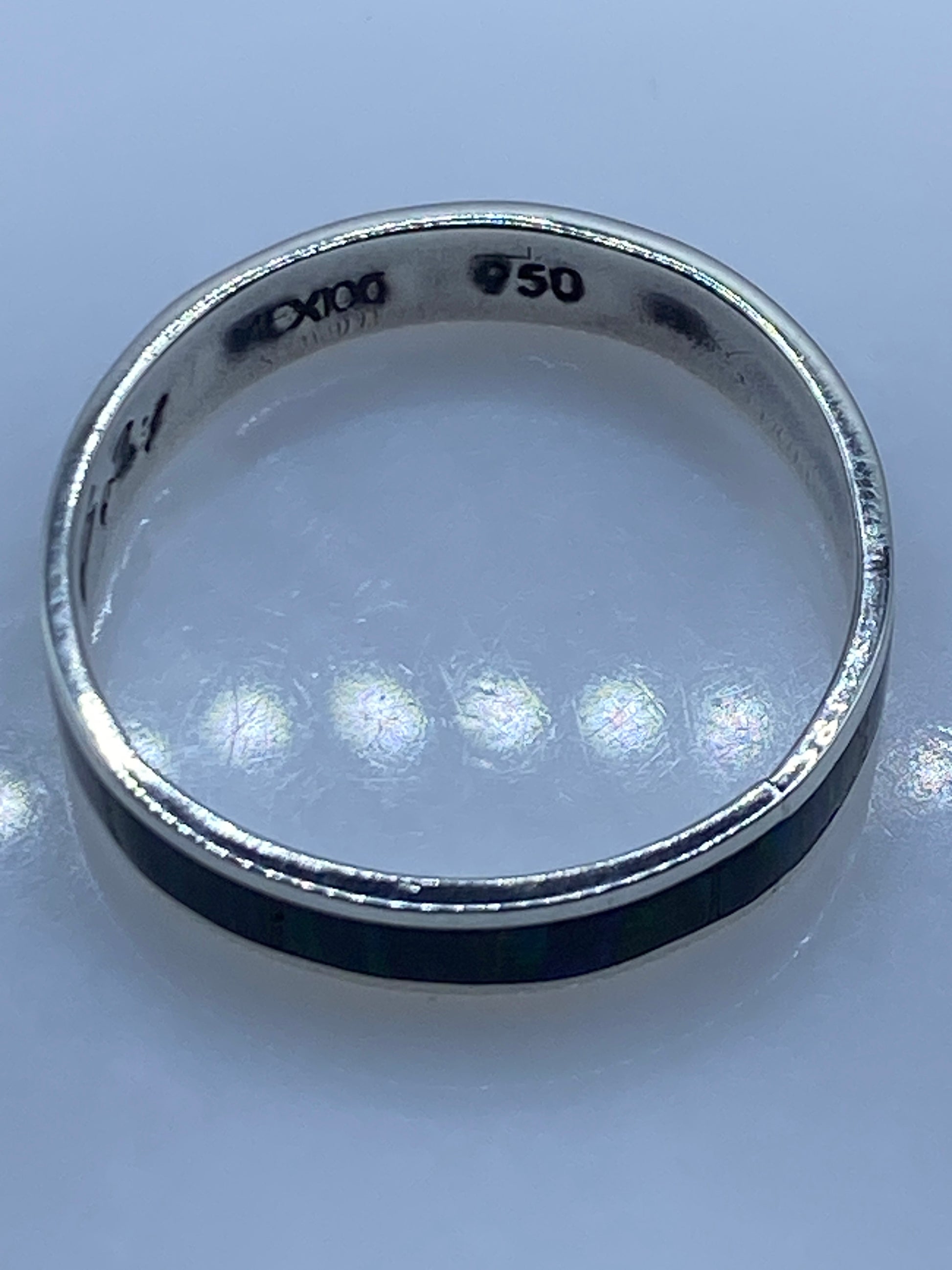 Anillo Opalo de Fuego Multicolor — Plata .950 Taxco — foto 5
