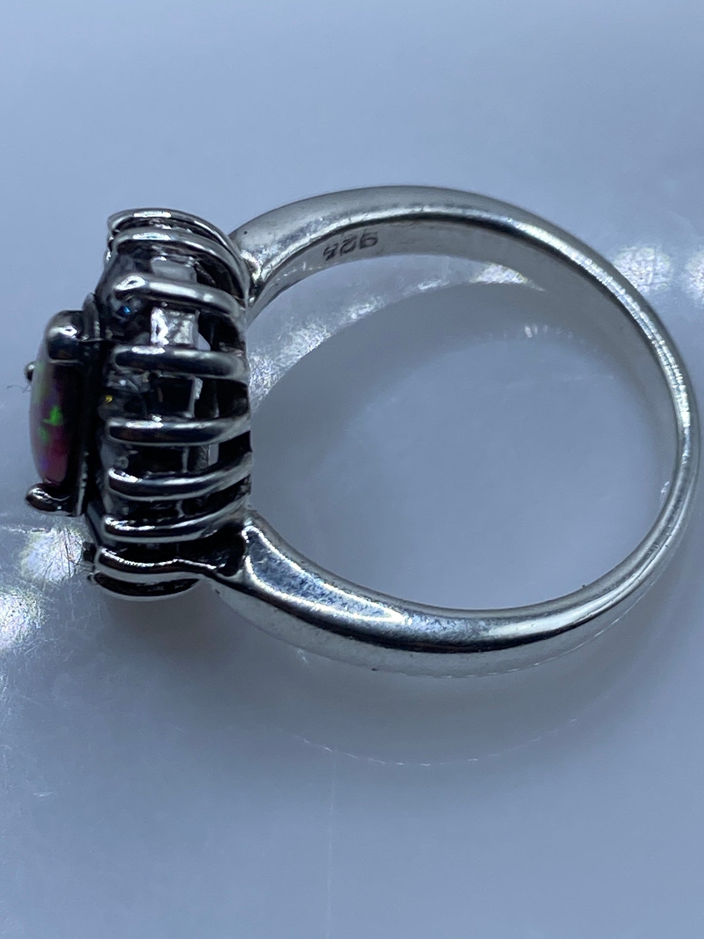 Anillo de Plata con Ópalo de Fuego Rosa — Taxco .925 — foto 5