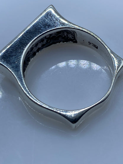 Anillo de Plata Ópalo de Fuego Azul — Taxco .950 — foto 5
