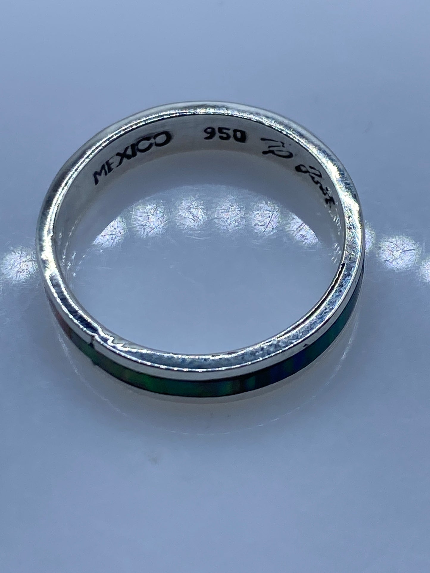 Anillo de Plata .950 con Ópalo de Fuego Multicolor — foto 5