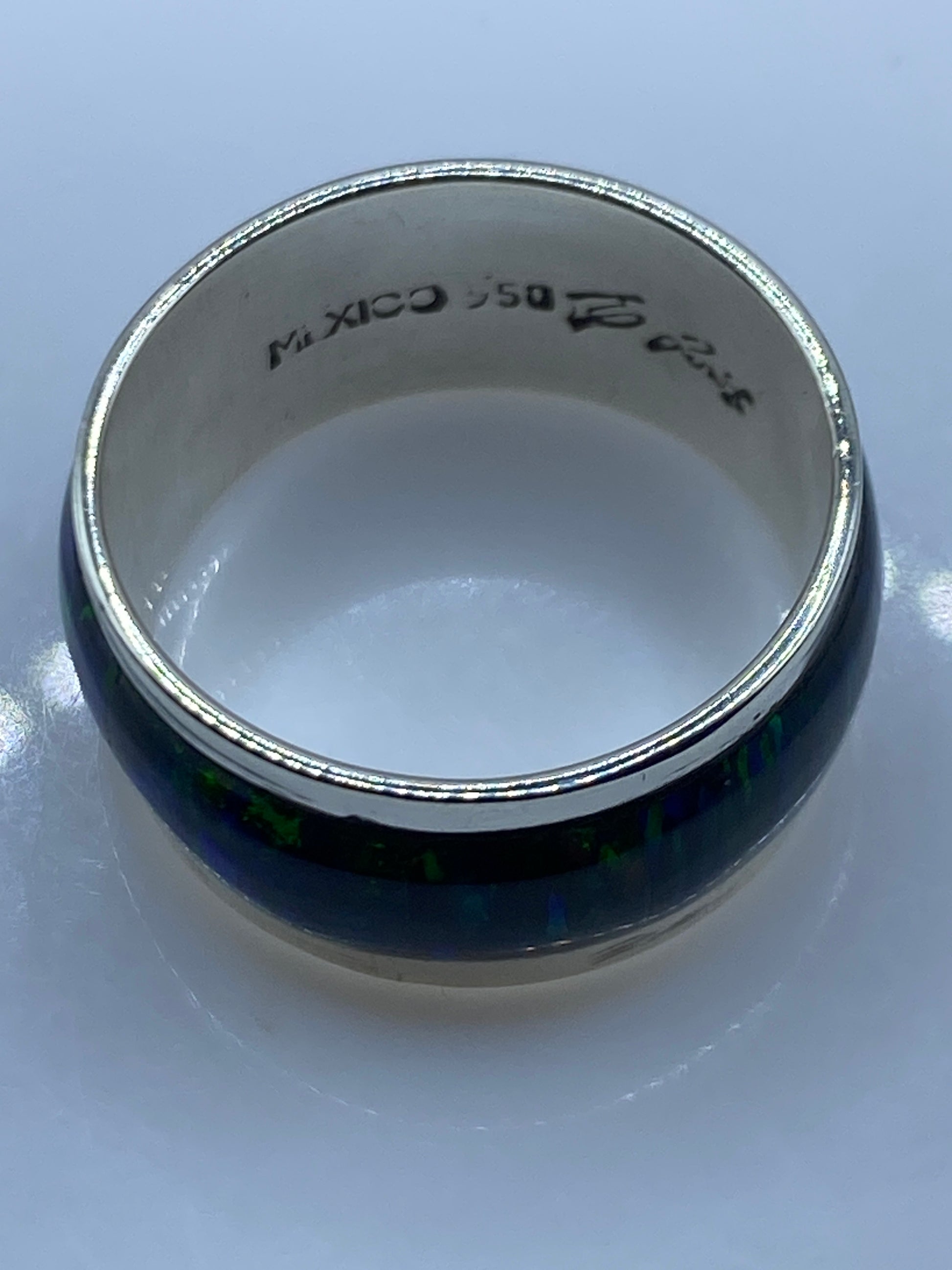 Anillo de Plata .950 con Ópalo de Fuego Multicolor — foto 5