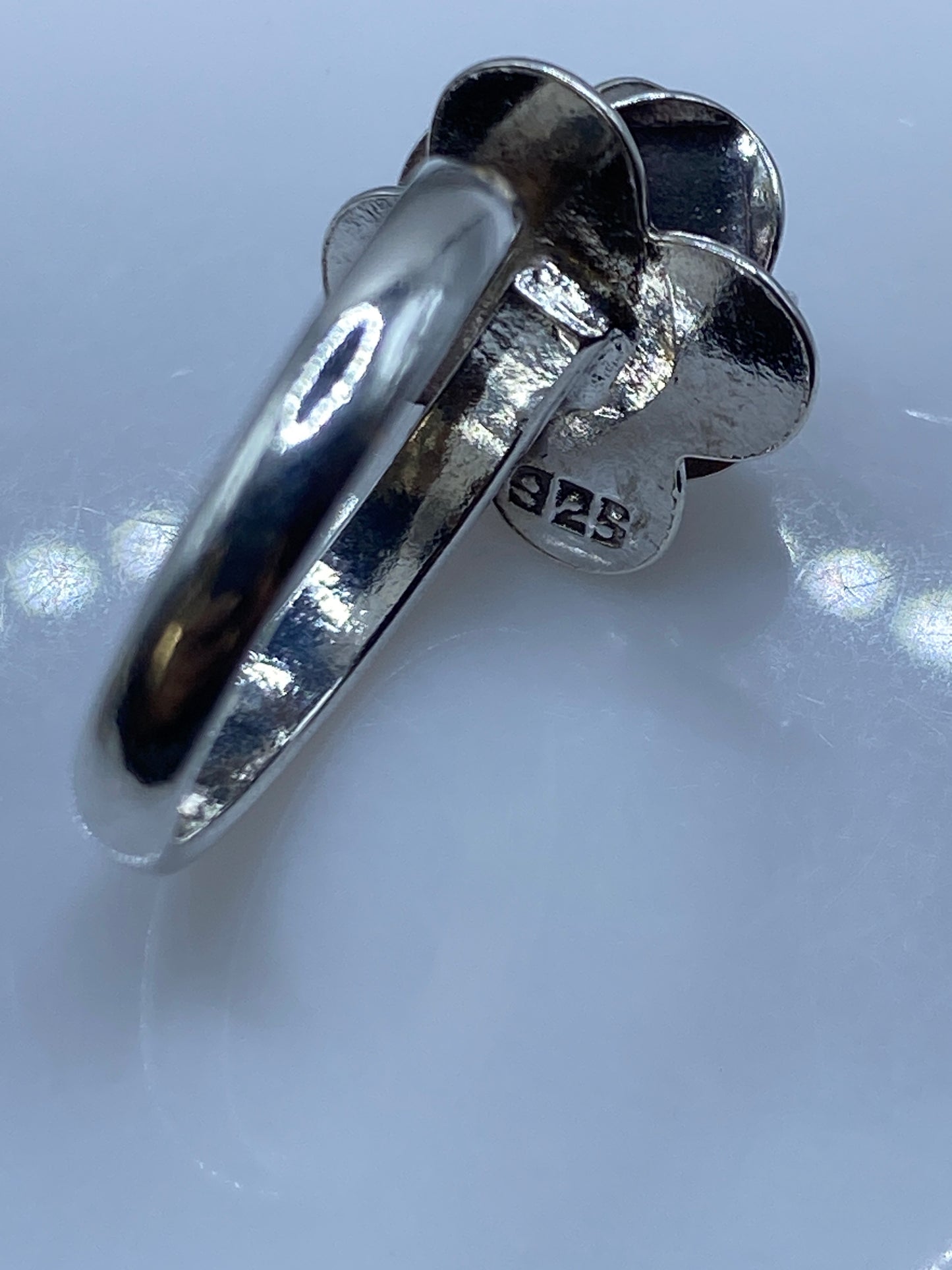 Anillo de Plata Rosa Floral Ajustable — Taxco .925 — foto 5