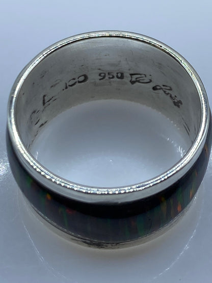 Anillo de Plata .950 con Ópalo de Fuego Multicolor — foto 5