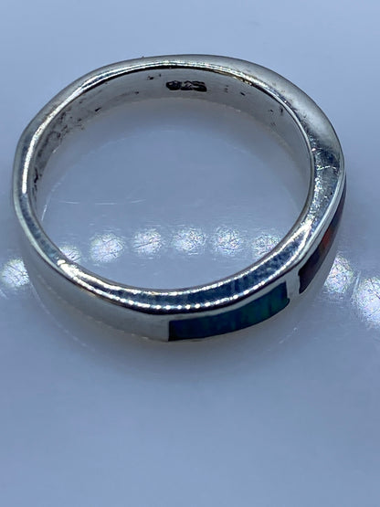 Anillo de Plata .950 con Ópalo de Fuego Multicolor — Taxco — foto 5