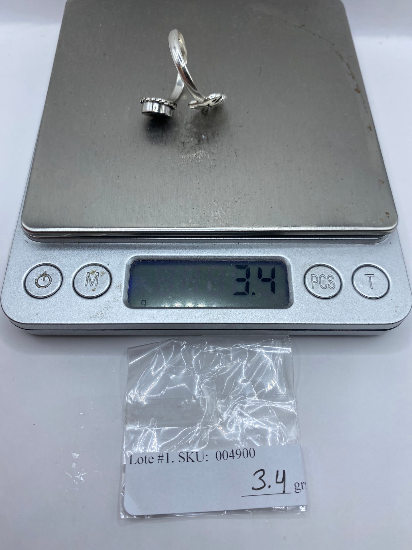 Anillo de Plata Ajustable con Ópalo de Fuego — Taxco .925 — foto 6
