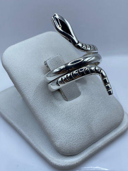 Detalle de la textura y los segmentos de la serpiente de plata