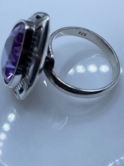 Anillo de Plata Circonia Lavanda Ajustable — Taxco .925 — foto 5