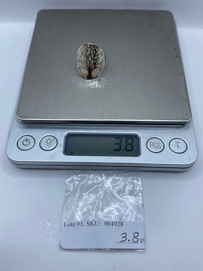 Anillo de Plata Ópalo de Fuego — Taxco .925 Hecho a Medida — foto 5