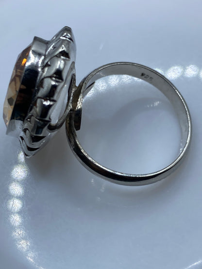 Anillo Ajustable Plata Circonia Café — Taxco .925 — foto 5