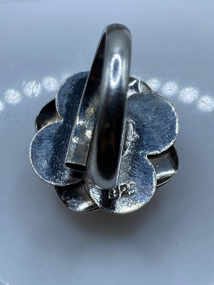 Anillo Rosa Ajustable Plata .925 — Taxco — foto 5