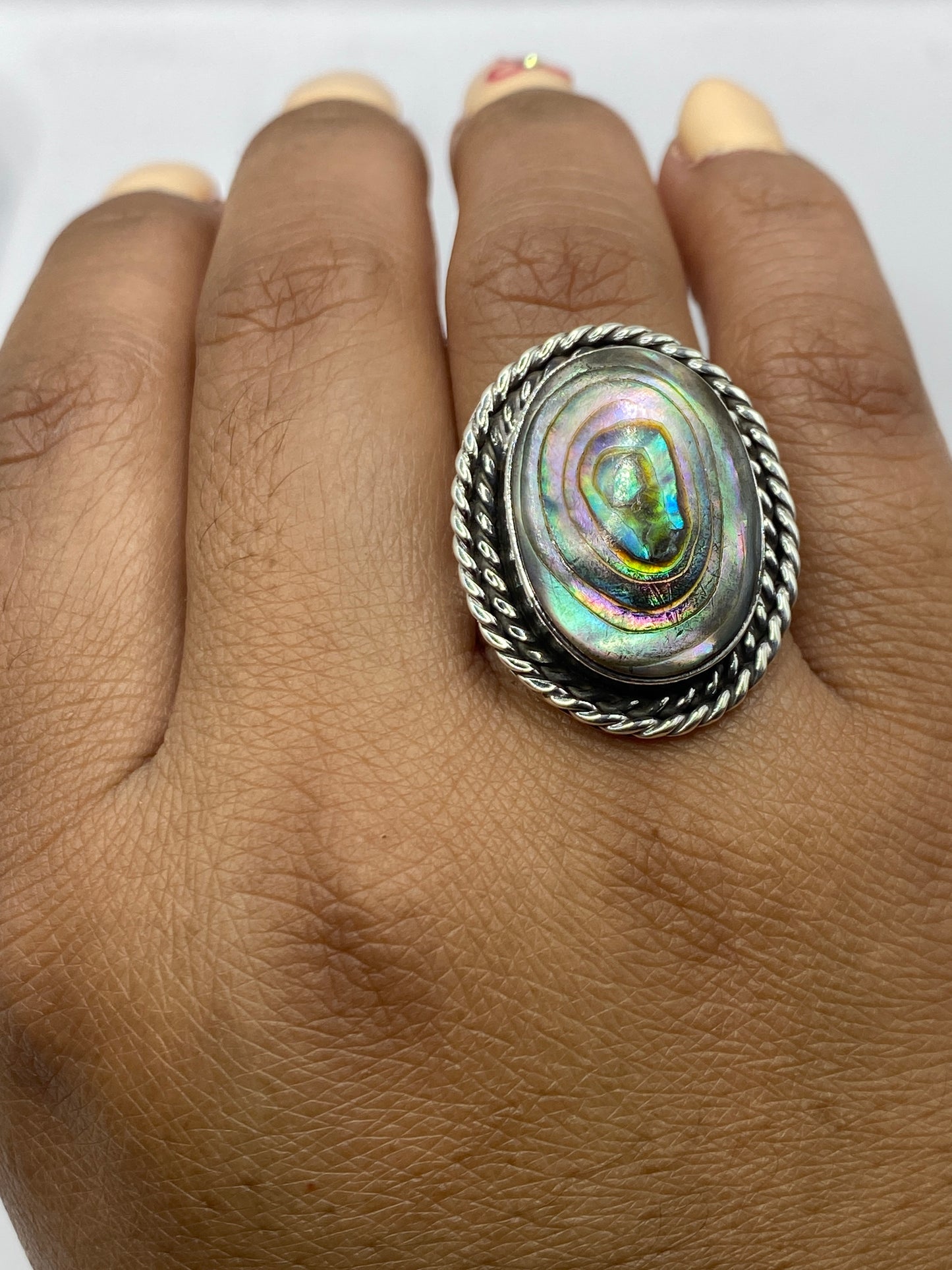 Sello de autenticidad ARTE MEXICO .925 en el interior del anillo