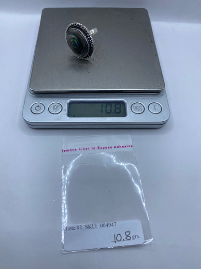 Anillo Ajustable de Plata con Piedra Natural — Taxco .925 — foto 6